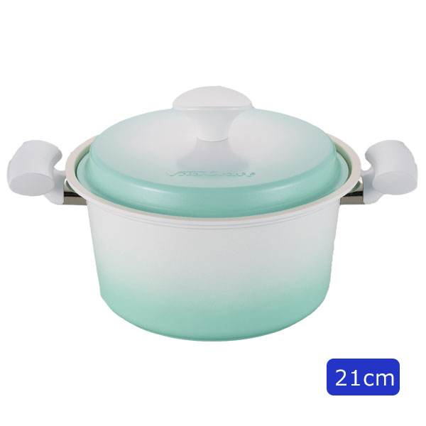 アピデ ビタクラフト ライト 両手鍋 21cm グリーン No1007 - アピデ の通販は 8,118円