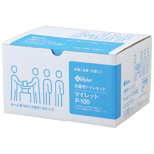 Mylet マイレット P-100 災害用トイレセット(100回分) - まいにち