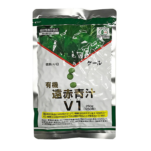 有機遠赤青汁 V1 袋タイプ 1250粒 [機能性表示食品]  - 遠赤青汁