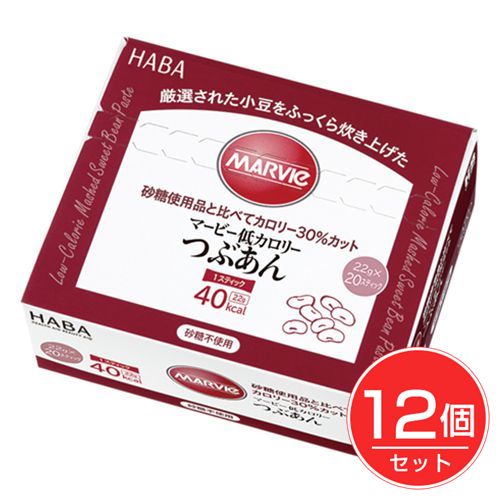 マービー 低カロリー つぶあん スティック 22g×20本×12個セット - ハーバー研究所