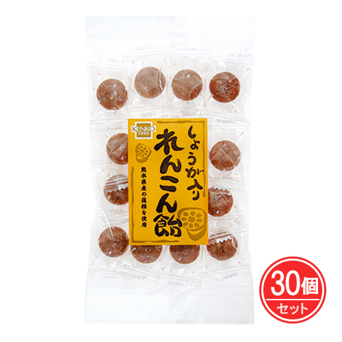 しょうが入りれんこん飴 60g×30個セット - 健康フーズ