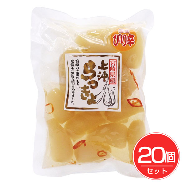 上沖産業 宮崎県産ピリ辛らっきょう 100g×20個セット - 上沖産業