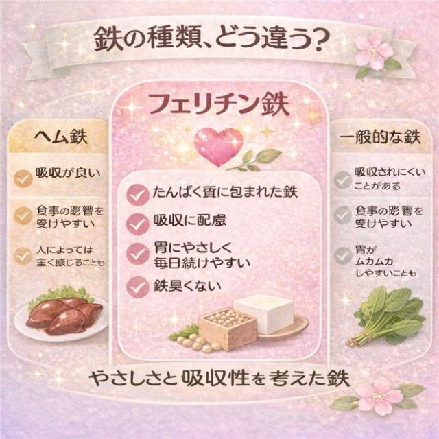 フェリチン鉄＋葉酸 60粒 ×12個セット (合計240日分) - ユニマットリケン [鉄サプリ 女性/鉄不足 サプリ]_3