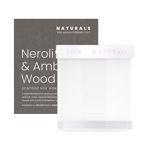 Naturals ナチュラルズ キャンドル ネロリ＆アンバーウッド 400g - 三和トレーディング