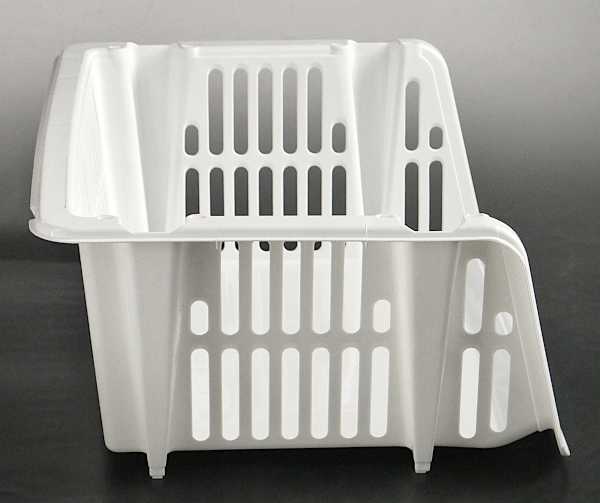 ストッカー のせのせストッカー よこ型 ホワイト 38.4×31×高さ