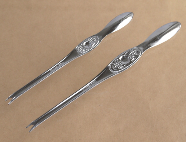 カニスプーンフォーク ステンレス製 中小 2本入 (100円ショップ