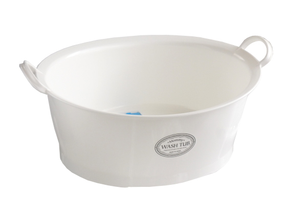 洗濯桶 マミーウォッシュタブ 底栓付 ホワイト 容量12Lの通販はau