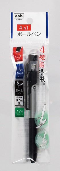 多機能ペン ＬＥＤライト＋タッチペン＋0.7mm黒ボールペン＋スマホスタンド ［色指定不可］ (100円ショップ 100円均一 100均一  100均)の通販はau PAY マーケット 100円雑貨＆日用品卸−ＢＡＢＡＢＡ au PAY マーケット－通販サイト