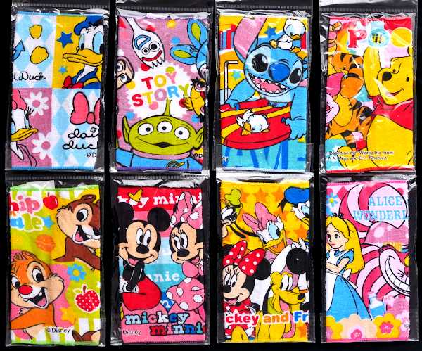 お買い得　激安　ディズニーキャラクター　タオル7点まとめ売りミニタオル お買い得 激安 ディズニーキャラクター タオル7点まとめ売りミニ
