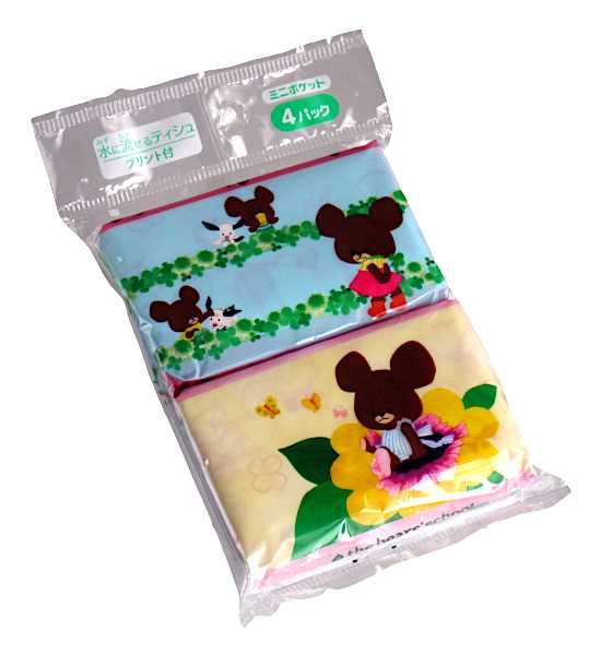 くまのがっこうミニポケットティシュ4個組 × 280点 くまのがっこうミニポケットティシュ4個組 × 280点 くまの