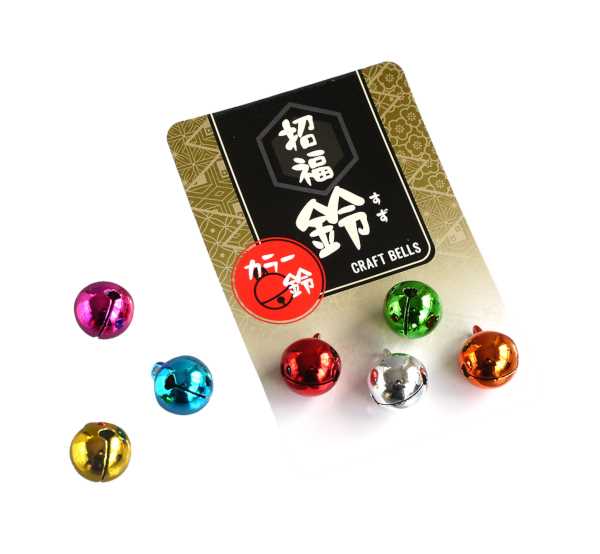 カラー招福鈴 8mm/13mm ［サイズ指定不可］ (100円ショップ 100円均一