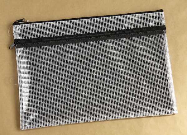 Wファスナーポーチ A4サイズ収納可 23.5×34cm ［色指定不可］の通販は