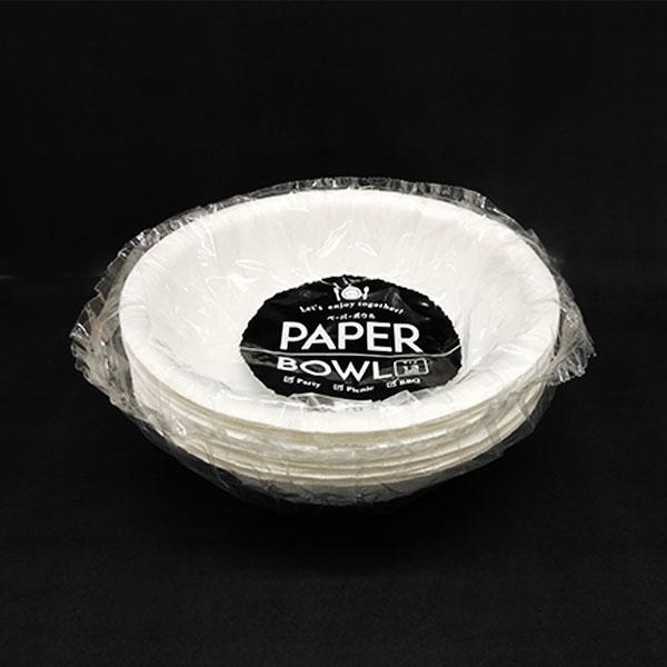 ペーパーボウル/紙製ボウル13cm丸(1ケース/50枚入×24)送料込 ペーパーウェア 丼容器 ペーパーボウル T-650A 50枚⁄袋 004283110 包装