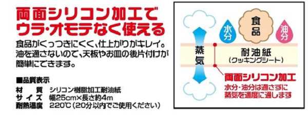 クッキングシート 25cm×全長4ｍ (100円ショップ 100円均一 100均一 100均)の通販はau PAY マーケット 100円 雑貨＆日用品卸－ＢＡＢＡＢＡ