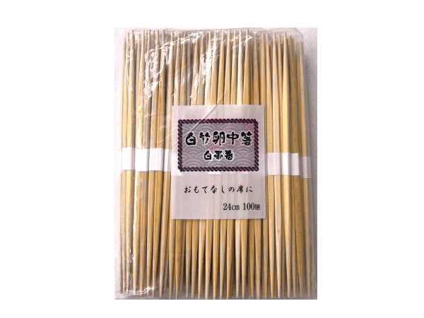 白竹卵中箸 白帯巻 24cm 100膳入