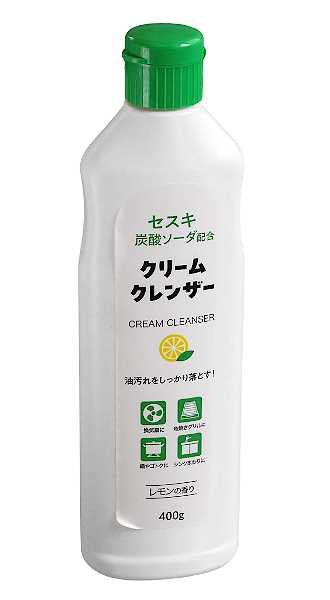 クリームクレンザー セスキ炭酸ソーダ配合 レモンの香り 400g クリームクレンザー セスキ炭酸ソーダ配合 レモンの香り 400g