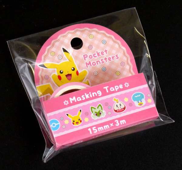 マスキングテープ ポケモンB 1.5cm×長さ3m (100円ショップ 100円均一