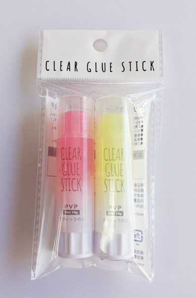 営業 スティックのり クリアカラー １０ｇ ２本入 100円ショップ 100円均一 100均一 100均