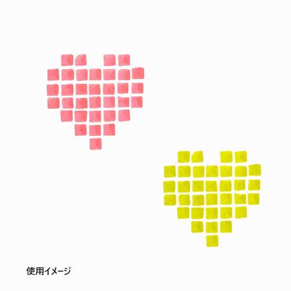 スクエアスタンプマーカー ピンク/イエロー 2本入 (100円