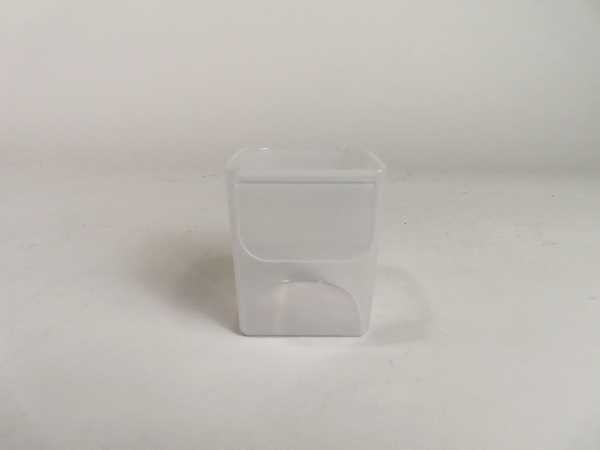 チューブ薬味ホルダー クリア 6.5×5.7×高さ6.5cm 2個入 (100円ショップ