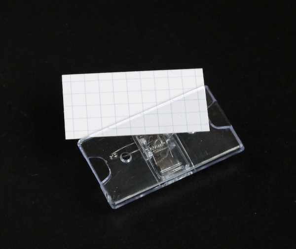 U型アクリル名札ホルダー 横型 ハードタイプ 2.8×5.1cm 2個入 (100円ショップ 100円均一 100均一 100均)の通販はau PAY  マーケット 100円雑貨＆日用品卸−ＢＡＢＡＢＡ au PAY マーケット－通販サイト