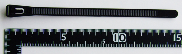 結束バンド 再使用可能 Sサイズ(全長15cm) 黒 20本入 (100円