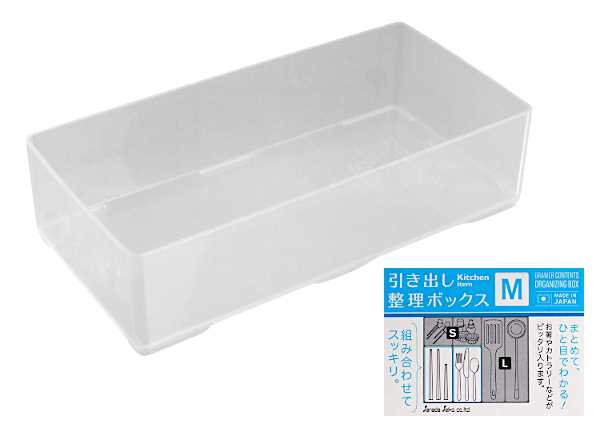 引き出し整理ボックス クリア Mサイズ(10×20×高さ5.2cm) (100円