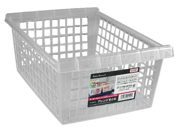 バスケット アレンジ まとめ クリア 24.3×34.3×高さ14.2cmの通販はau