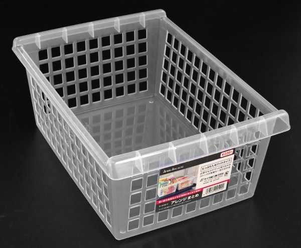 バスケット アレンジ まとめ クリア 24.3×34.3×高さ14.2cmの通販はau