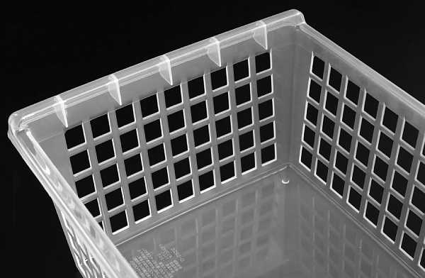 バスケット アレンジ まとめ クリア 24.3×34.3×高さ14.2cmの通販はau