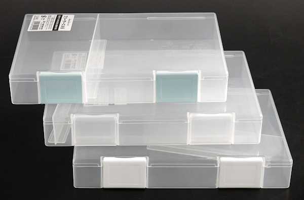 フリーケース A5サイズ収納可 クリア 仕切り付 16.7×24.1×高さ3.9cm
