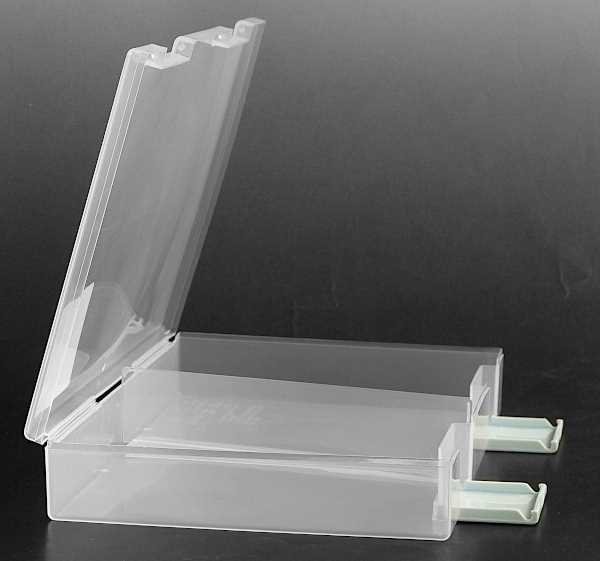 フリーケース A5サイズ収納可 クリア 仕切り付 16.7×24.1×高さ3.9cm