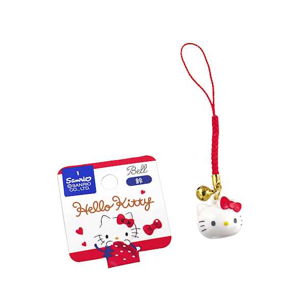 ストラップ ハローキティ マスコット鈴付 (100円ショップ 100円均一
