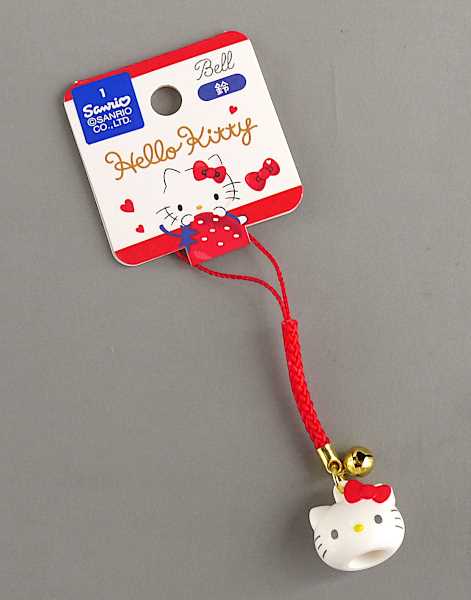 ストラップ ハローキティ マスコット鈴付 (100円ショップ 100円均一
