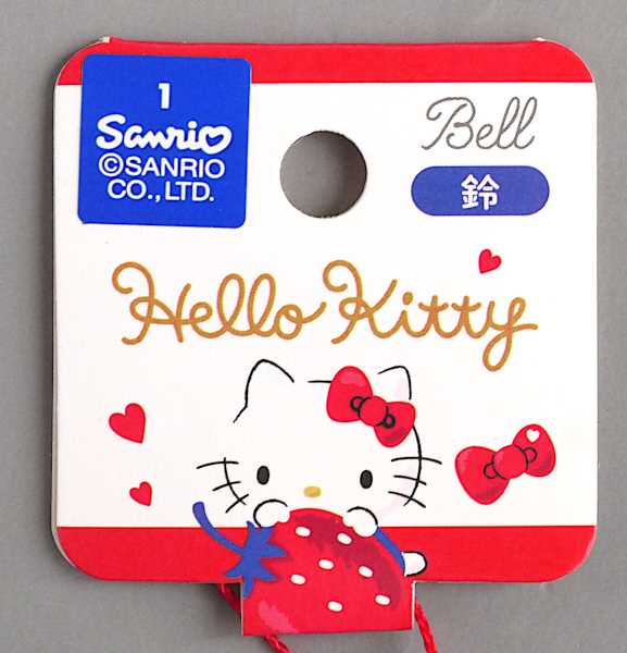 ストラップ ハローキティ マスコット鈴付 (100円ショップ 100円均一