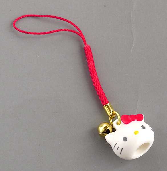 ストラップ ハローキティ マスコット鈴付 (100円ショップ 100円均一