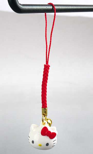 ハローキティ ストラップ 鈴付き ストラップ ハローキティ マスコット鈴付 (100円ショップ 100円均一