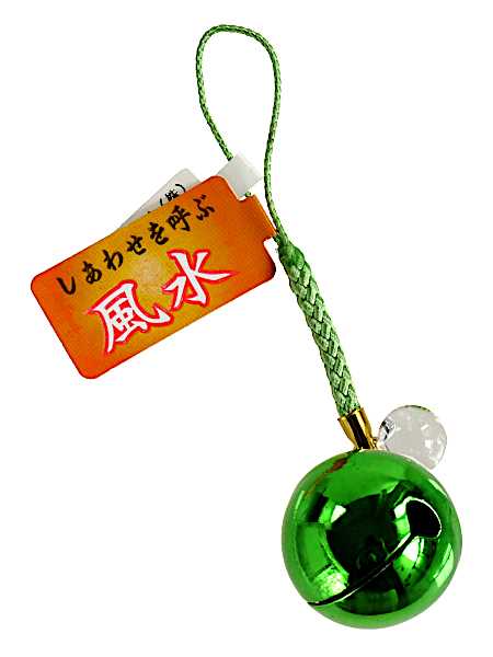 ストラップ 風水カラー鈴 ［色指定不可］ (100円ショップ 100円均一