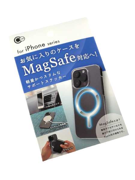 iPhoneケース用MagSafe対応ステッカー (100円ショップ 100円均一