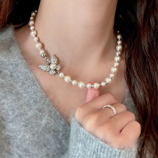 真珠 グレー パール ネックレス silver 冠婚葬祭 8㎜ Perl 2025年版