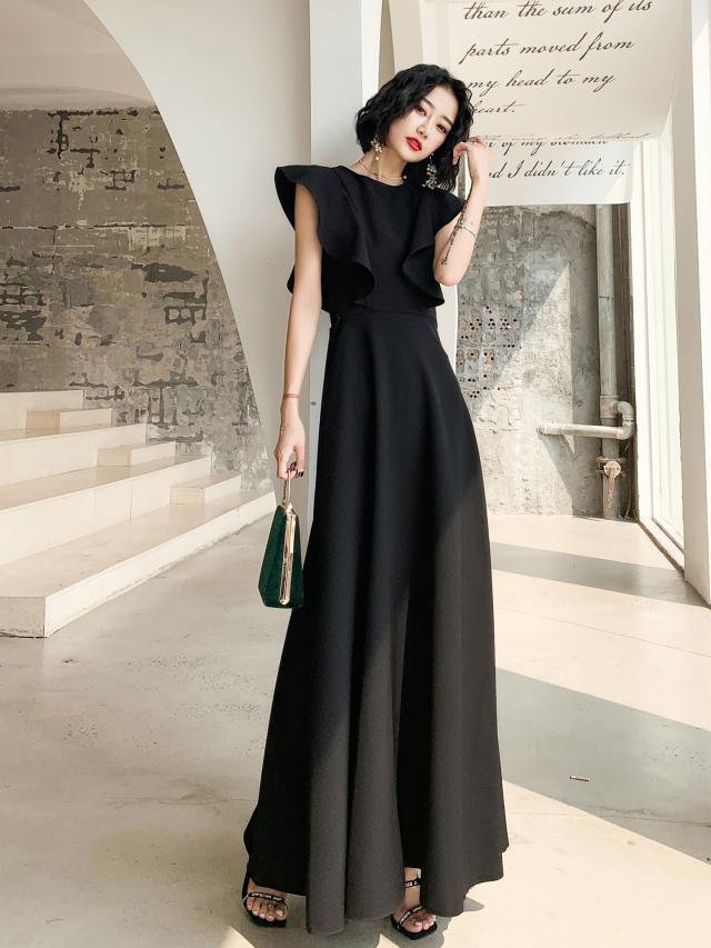 お呼ばれドレス 結婚式 ドレス ノースリーブドレス パーティードレス