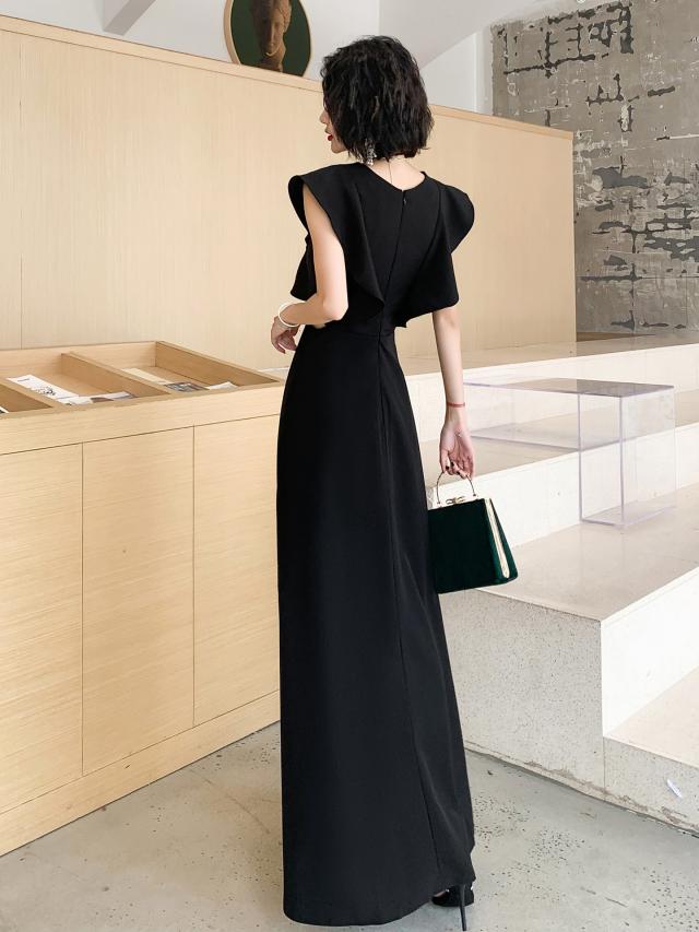 お呼ばれドレス 結婚式 ドレス ノースリーブドレス パーティードレス