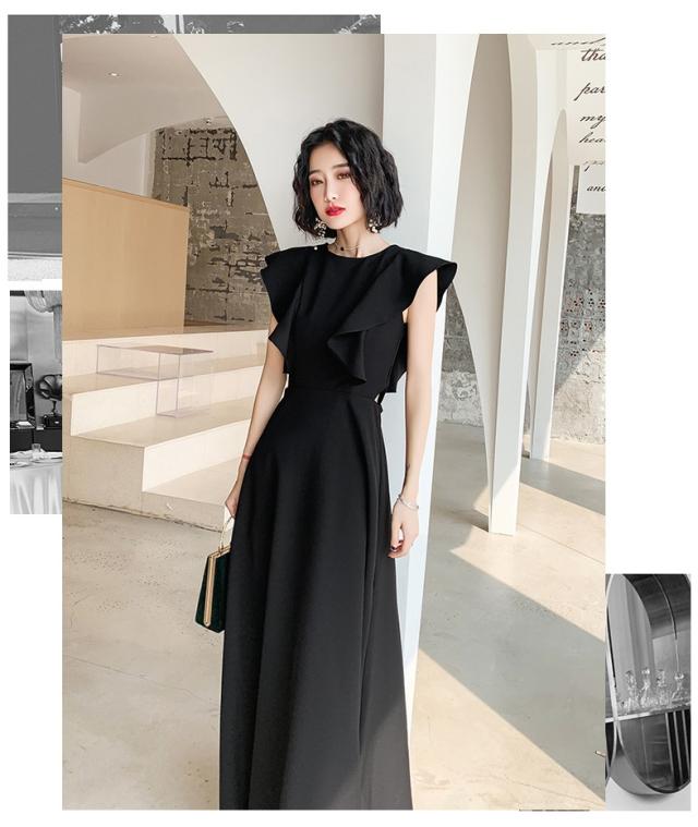 お呼ばれドレス 結婚式 ドレス ノースリーブドレス パーティードレス