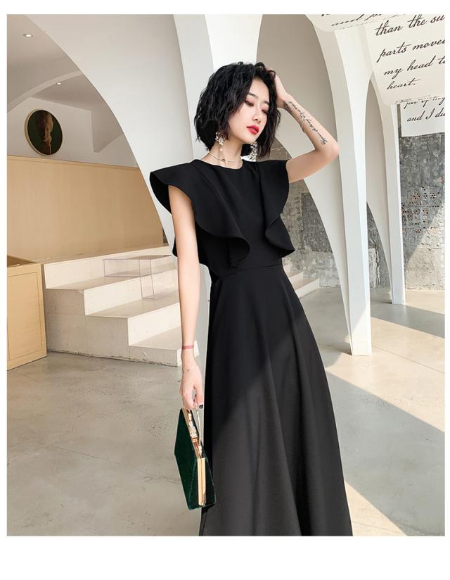 お呼ばれドレス 結婚式 ドレス ノースリーブドレス パーティードレス