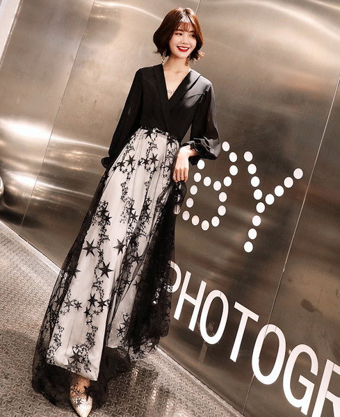 イブニングドレス 黒 パーティードレス 結婚式お呼ばれドレス 結婚式服装 お呼ばれ服 同窓会ドレス 二次会ドレス 成人式ドレス 20代 30代 40代 50代 お呼ばれドレス結婚式 結婚式参列ドレス ロングドレス レディース ワンピース 星 スター カシュクール イブニングドレス 黒 パーティードレス 結婚式お呼ばれドレス 結婚式