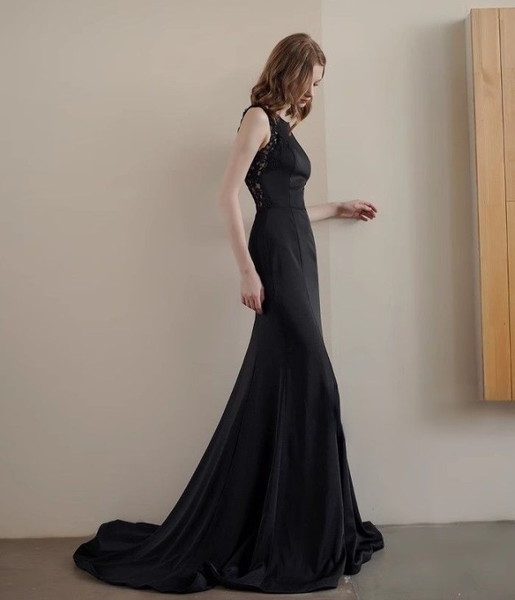 ウエディングドレス ウェディングドレス 黒 前撮りドレス ブラック