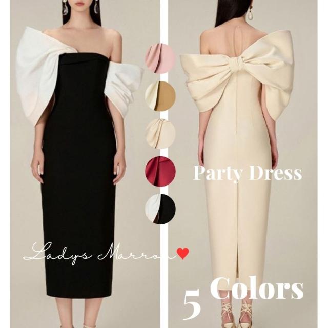 オフショルダードレス リボンドレス 結婚式タイトドレス お呼ばれドレス 結婚式 パーティードレス 韓国 かっこいい 結婚式 ワンピース プチプラ 結婚式お呼ばれドレス 成人式ドレス 同窓会ドレス 二次会ドレス 20代 ロングドレス