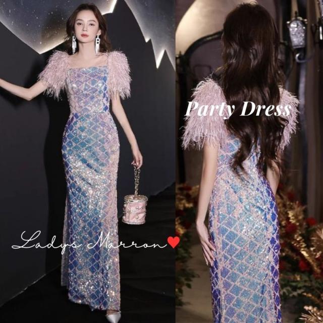 スパンコールドレス タイトドレス ロングドレス 二次会ドレス 同窓会ドレス 成人式ドレス 個性的ドレス イブニングドレス 演奏会ドレス 演奏会用ドレス 個性的ドレス ステージドレス コンサートドレス パーティードレス 韓国 春 夏 秋 冬