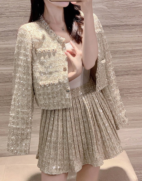 ツイード セットアップ 韓国 ジャケット スカート 成人式 同窓会 服 服装 二次会 冬 かわいい セレモニーセットアップ 入学式スーツ 入園式スーツ 入学式 ママ 母親 入園式 ママスーツ 上下セット 2点セット ツーピース ノーカラー 春 秋 長袖 ツイード セットアップ 韓国 ジャケット スカート 成人式 同窓会 卒業