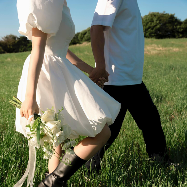 ミニウェディングドレス ウェディングドレス ミニ ミニ丈 韓国